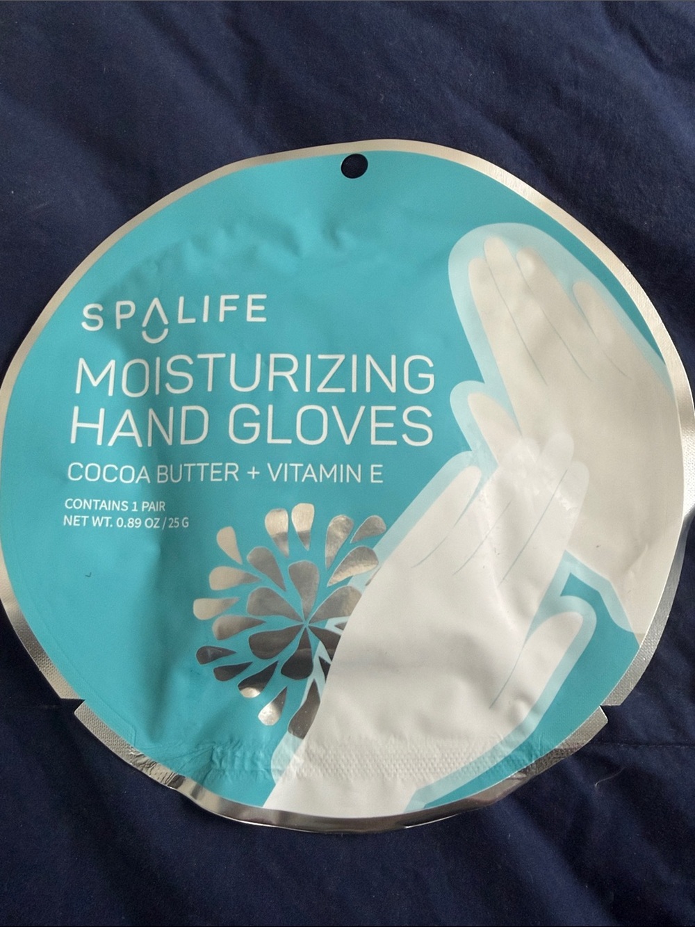 Spa Life 1 Pair Moisturizing Hand Gloves Cocoa Butter + Vitamin E